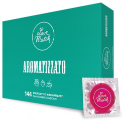 Цветные ароматизированные презервативы Love Match - Arromatizato, №1 banana