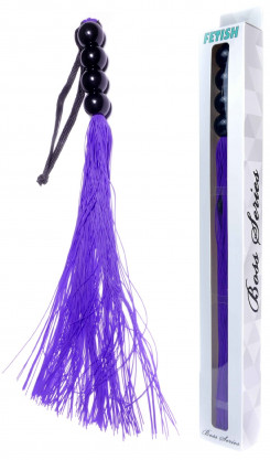 Силіконовий флогер (довжина 37 см) Fetish Boss Series - Silicone Whip Purple 14", BS6100044
