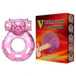 Кільце з вібрацією та презервативом Vibrator & condom, BI-010084
