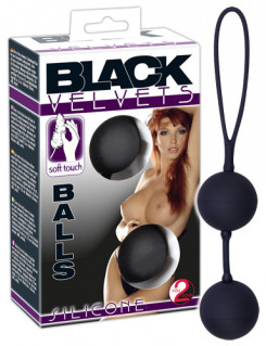 Вагінальні кульки - Black Velvets Balls Silicone