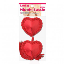 Пестіси - Reusable Red Heart Tassels Nipple Pasties