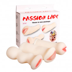 Мастурбатор - Passion Lady Attached Vibrating Egg, Tighten, Shrink, 2 батарейки AA, TPR, Whit