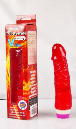 Вібратор - Classic Jelly Vibe Red, 20 см