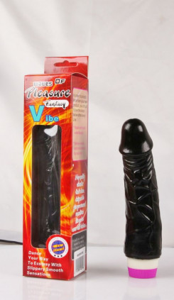 Вібратор - Classic Jelly Vibe Black, 20 см