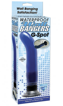 Стимулятор G-точки - Waterproof G-Spot Wallbanger, синій