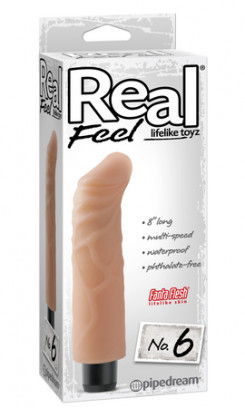 Реалістичний вібратор Real Feel Lifelike Toyz No. 6, Flesh