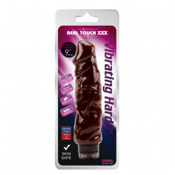 Вібратор - Real Touch XXX Vibrating Hard On 9" Brown