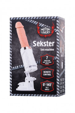 Секс-машина - Sex machine Sekster, MotorLovers, ABS, white, 29 cm