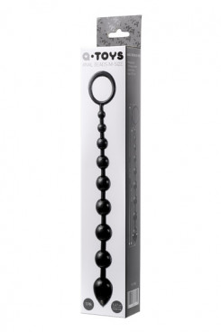 Анальний стимулятор - A-Toys, Anal chain, silicone, black, 28,3 cm