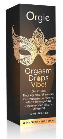 Збуджуючі каплі для клітора - Orgie Orgasm Drops Vibe! Peach Flavor, 30 мл