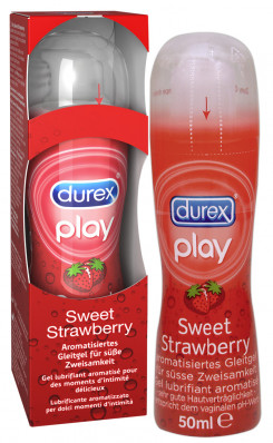Лубрикант - Durex Play Strawberry, 50 мл