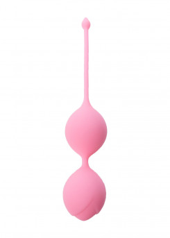 Вагінальні кульки - Silicone Kegel Balls Pink, 29 мм, 60 г