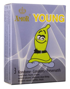 Презервативи - Amor Young, 3 шт.