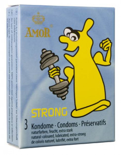 Презервативи – Amor Strong, 3 шт.