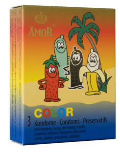 Презервативи – Amor Color, 3 шт.
