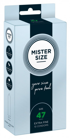 Презервативи - Mister Size 47 мм в упаковці 10 шт