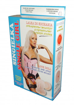 Надувна лялька "Singielka" із вставкою з кібершкіри та вібростимуляцією. BS2600018V