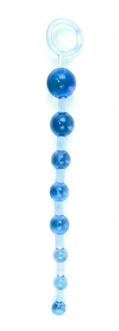 Анальні намиста Jelly Anal Beads Blue, SKN-ANL033 Blue