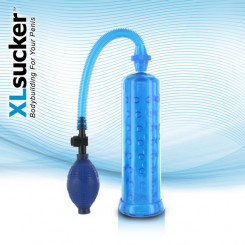Вакуумний помпа XLsucker Penis Pump Blue для члена довжиною до 18см, діаметр до 4см