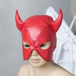 Червона маска для інтимних ігор Рога бика