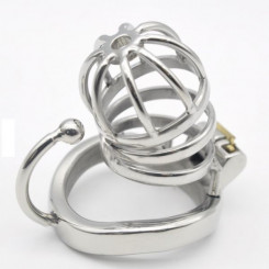 Пояс вірності Stainless Steel Male Chastity Cage with Base Arc Ring Devices