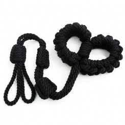 нові плетені мотузкові наручники Чорні
