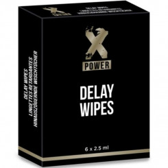 Салфетки с пролонгирующим гелем XPower Delay Wipes, 6шт