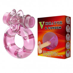 Кільце з вібрацією та презервативом Vibrator & condom, BI-010082