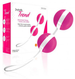 Вагінальні кульки - Joyballs Trend, рожевий/білий