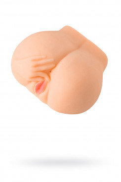 Мастурбатор реалістичний Toyfa Juicy Pussy Chantal з вібрацією, вагіна та анус, TPR, тілесний, 14,5 с