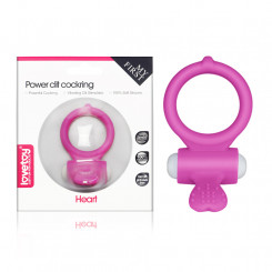 Ерекційне кільце - Power Clit Cockring Heart Pink