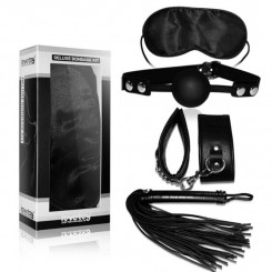 Набір БДСМ - Deluxe Bondage Kit (маска, кляп, наручники, флогер)