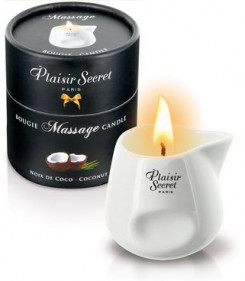 Масажна свічка - Plaisirs Secrets Massage Candle Coconut, 80 мл
