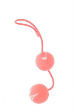 Вагінальні кульки - Marbilized Duo Balls, рожевий