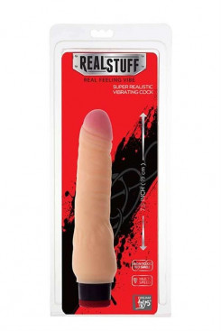 Вібратор - RealStuff 8 дюймів Vibrator Flesh