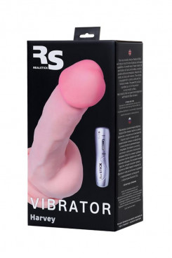 Вібратор - RealStick Elite Suction cup based vibrator, 7 speeds, TPR, 17 cm, 3xAAA