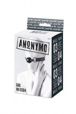 Кляп - Anonymo gag, TPR, чорний, 64 см