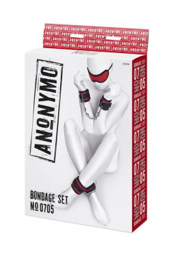 Набір БДСМ - Anonymo bandage set, polyester, red