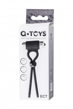 Ерекційна петля - A-Toys Erection enhancing lasso Ect , black, silicone, 14cm