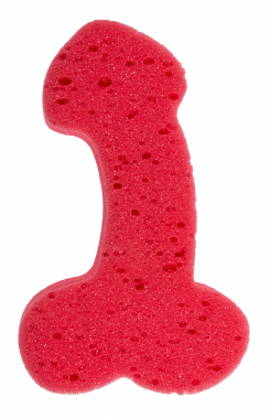 Губка для ванни Sponge Willy Red, 19 см