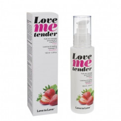 Масажна олія Love To Love LOVE ME TENDER Strawberry (100 мл) натуральна без консервантів
