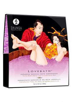 Гель для ванни Shunga LOVEBATH - Sensual Lotus 650гр, робить воду ароматним желе зі SPA ефектом