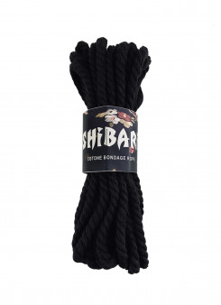 Бавовняна мотузка для Шибарі Feral Feelings Shibari Rope, 8 м чорна