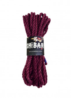 Джутова мотузка для Шибарі Feral Feelings Shibari Rope, 8 м фіолетова