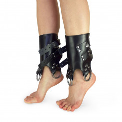 Понажі манжети для підвісу за ноги Leg Cuffs For Suspension з натуральної шкіри, колір чорний