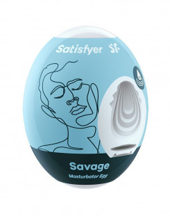 Самозмащувальний мастурбатор-яйце Satisfyer Egg Savage, одноразовий, не вимагає мастила