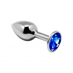 Металева анальна пробка із кристалом Alive Mini Metal Butt Plug Blue M