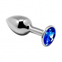 Металева анальна пробка із кристалом Alive Mini Metal Butt Plug Blue L