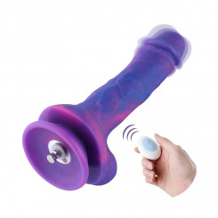 Фалоімітатор 8.2″ з вібрацією для секс-машин Hismith Purple Silicone Dildo with Vibe