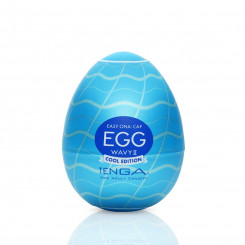 Мастурбатор-яйце Tenga Egg Wavy II Cool з подвійним хвилястим рельєфом та охолоджуючим ефектом